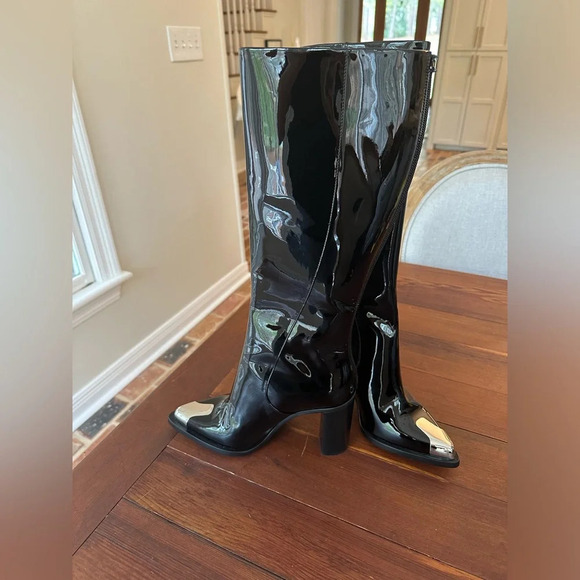 Alexander McQueen Punk Patent Leather Knee High - Picture 5 of 13